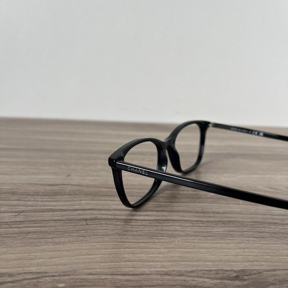 Chanel Eyeglasses Frames Only Black CH3414 c.501 52/17/140 Italy Women's❤️ - Picture 6 of 14